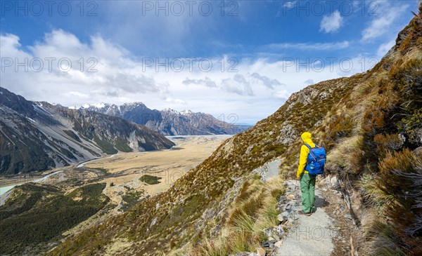 Hiker on trail