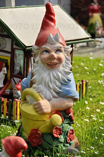 Garden gnome as gardener