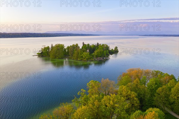 Rose Island in Lake Starnberg near Feldafing