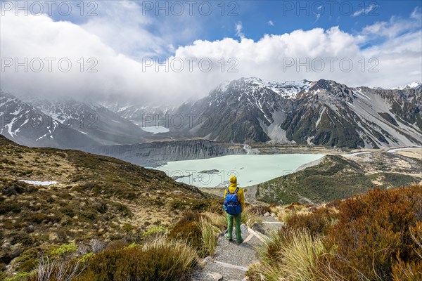 Hiker on trail