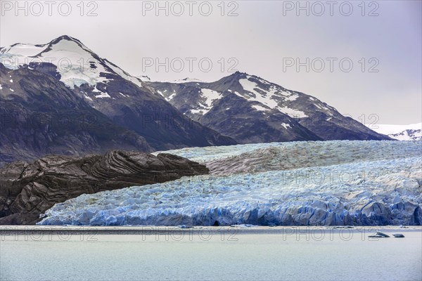 The Grey Glacier flows into Lake Grey
