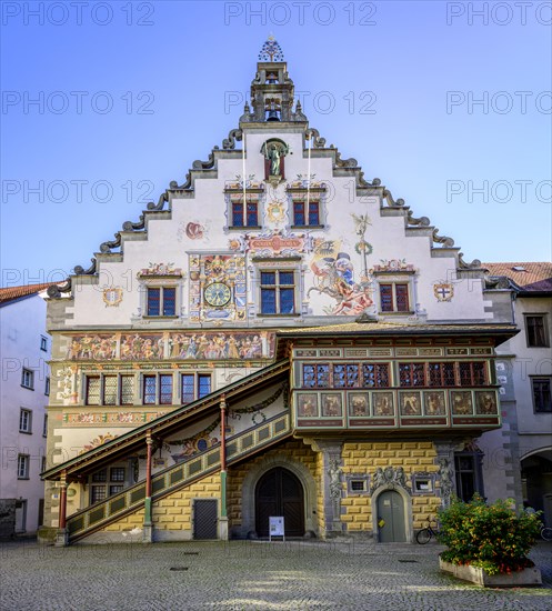 Colourful painted facade