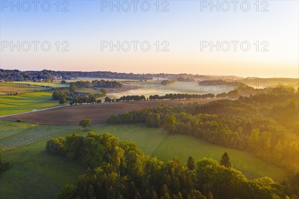 Cultural landscape in the morning light