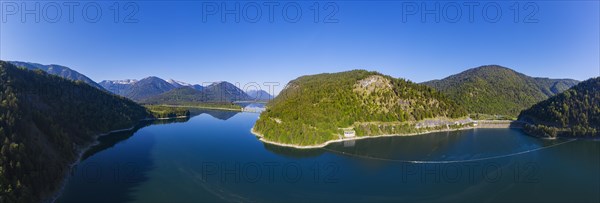 Panorama from the Sylvenstein Lake