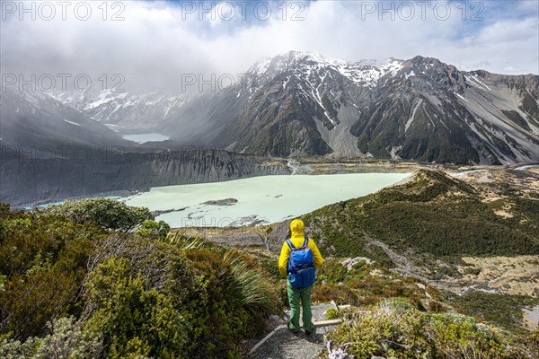 Hiker on trail