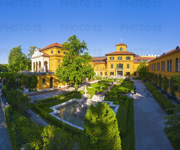 Lenbachhaus with garden and fountain