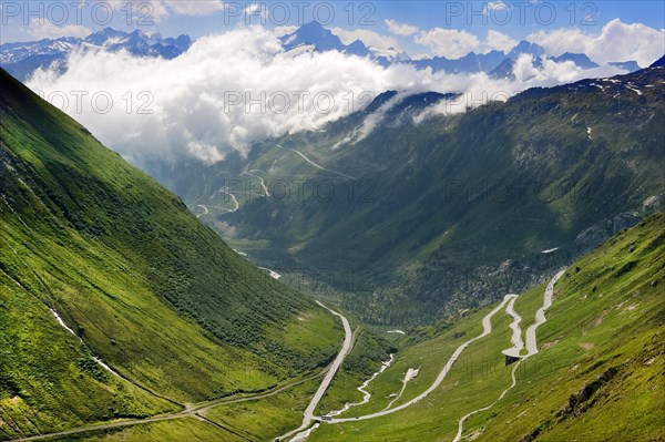 Pass road Furka pass