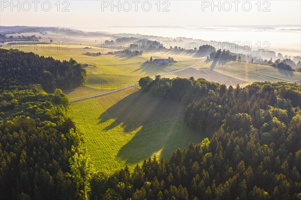 Cultural landscape in the morning light