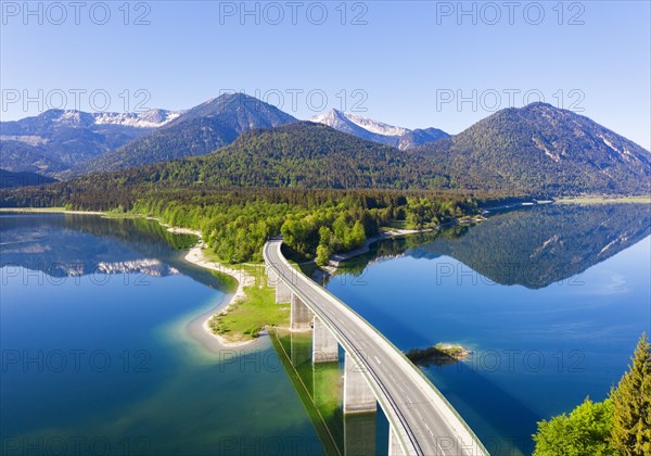 Panorama from the Sylvenstein lake