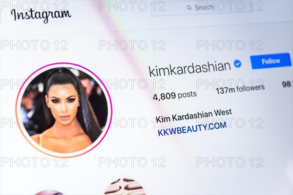 Official Instagram Page of Kim Kardashian