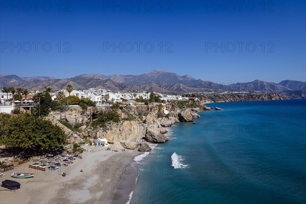 Playa de Calahonda at the Balcon de Europa in the resort of Nerja