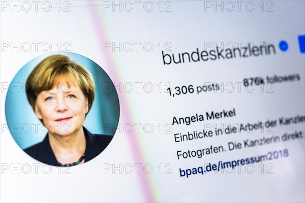 Official Instagram Page of Angela Merkel