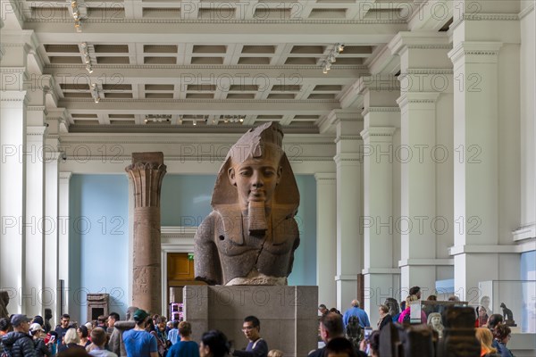Visitors in Egyptian Exhibition