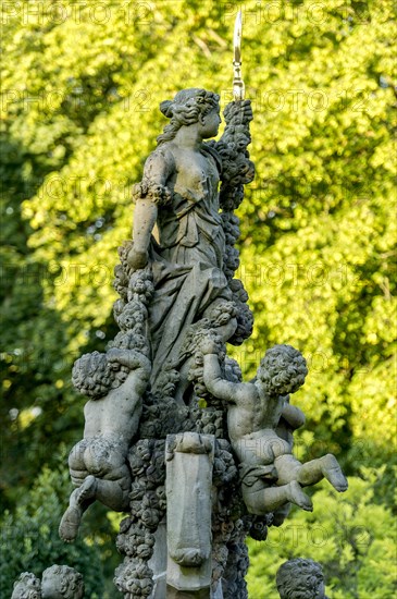 Baroque sculpture Floravase by Johann Friedrich von Humbach