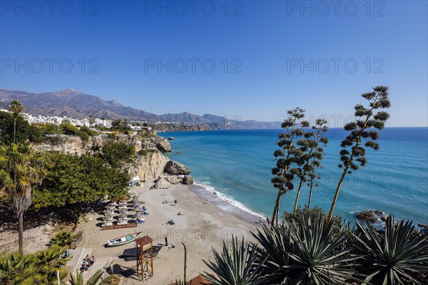 Playa de Calahonda at the Balcon de Europa in the resort of Nerja