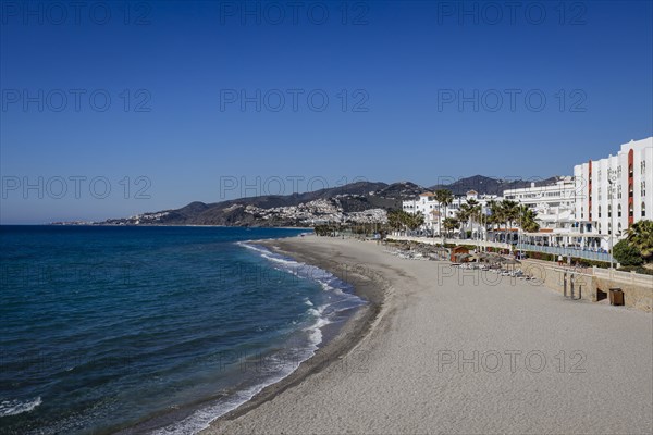 City beach in the resort of Nerja