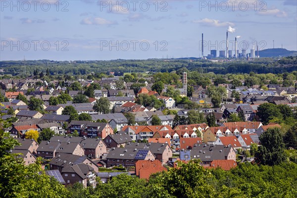 Apartment buildings with solar roofs