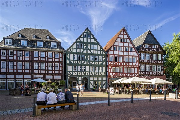 Townhouse and historic half-timbered houses