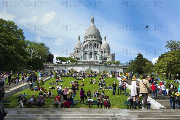 Basilica of Sacre Coeur in Montmartre