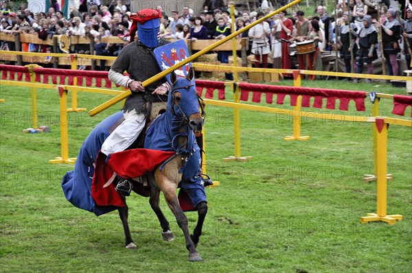 Knights on horseback