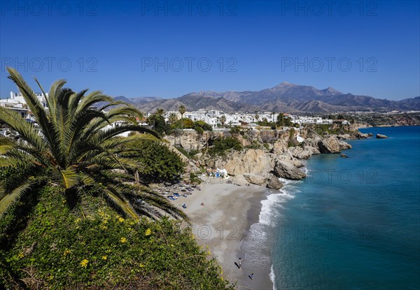 Playa de Calahonda at the Balcon de Europa in the resort of Nerja