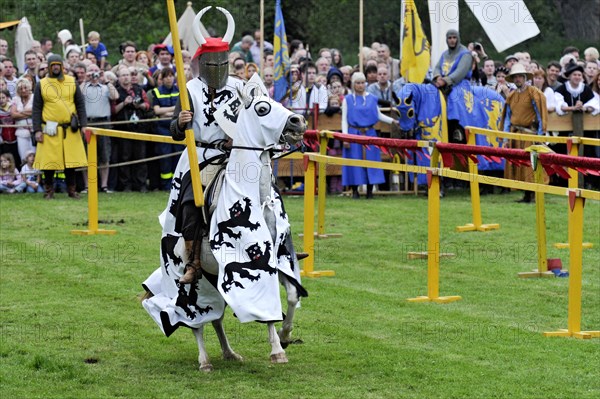 Knights on horseback