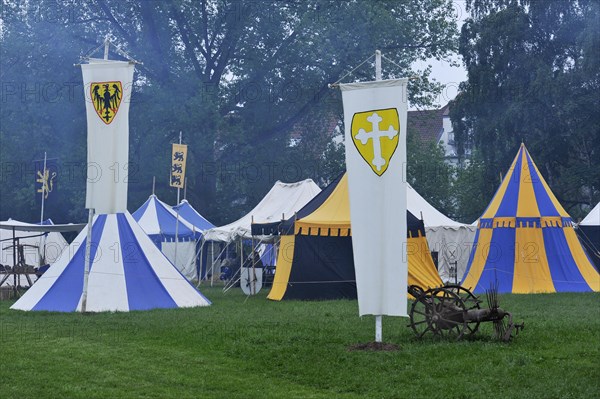 Medieval tent camp