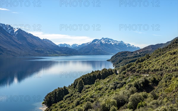 View of lake with mountains
