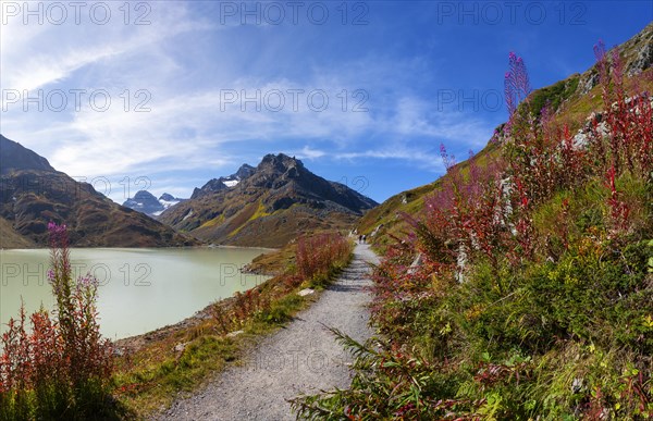 Hiking trail around the lake