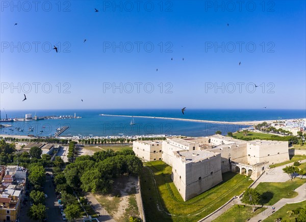 Aerial view of Castello Svevo