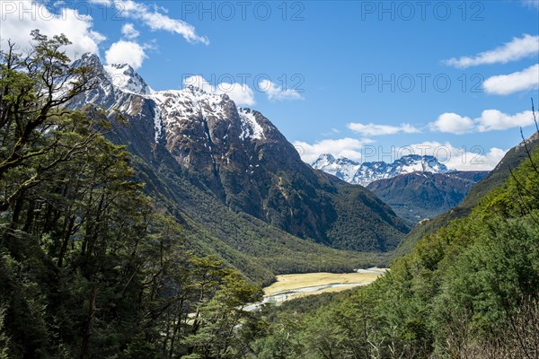 View into the river valley