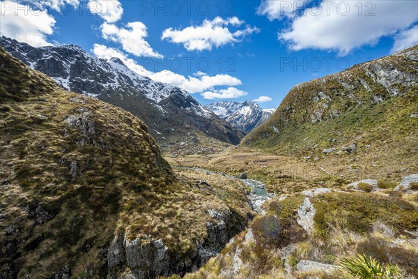 View of the Route Burn Valley with stream