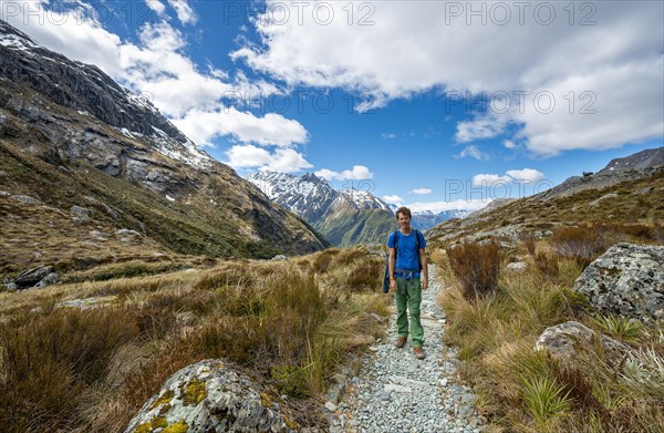 Hikers on the Routeburn Track