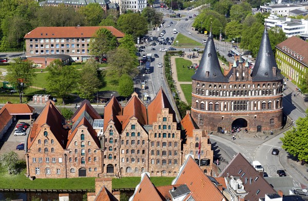 Holstentor and Luebecker Salzspeicher