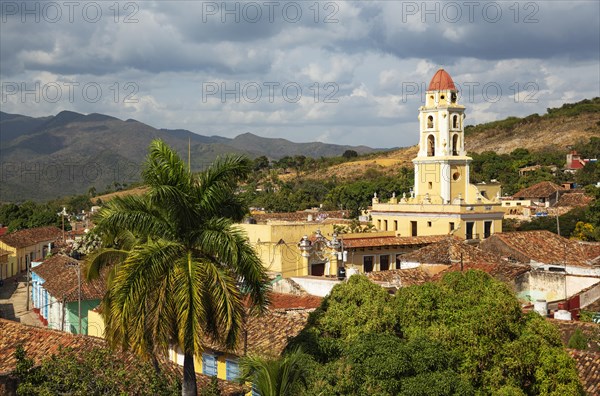 The bell tower of the Museo de la Lucha Contra Bandidos in the colonial old town