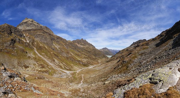 View of the Klostertal and the Silvretta reservoir