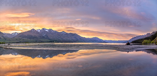 Mountains reflected in the lake