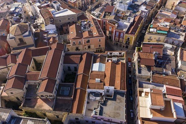 Aerial view of the old town of Barletta