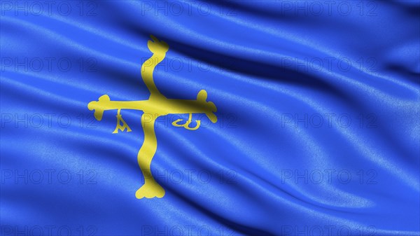 Flag of the region Asturias