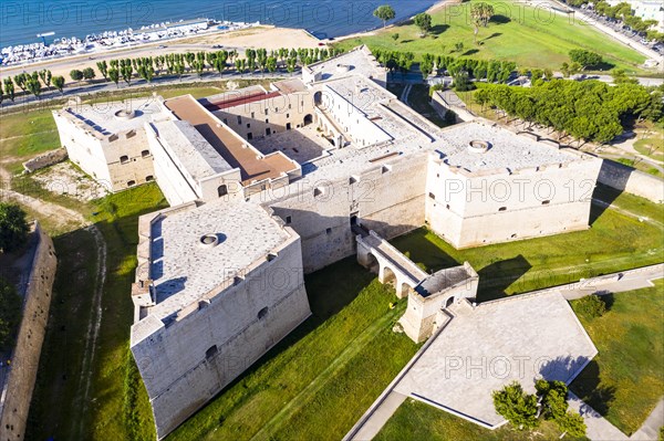 Aerial view of Castello Svevo