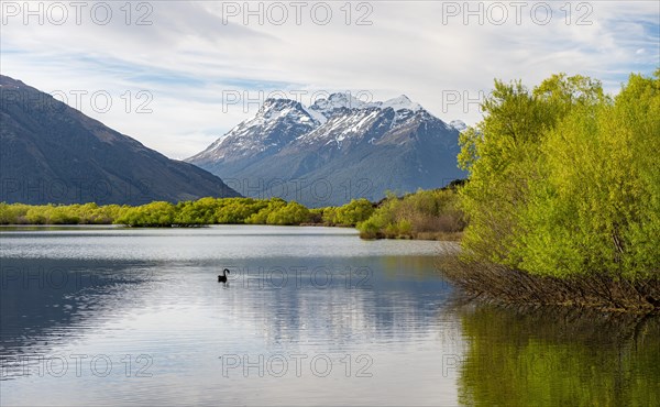 Glenorchy Lagoon with mountains