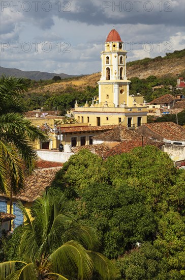 The bell tower of the Museo de la Lucha Contra Bandidos in the colonial old town