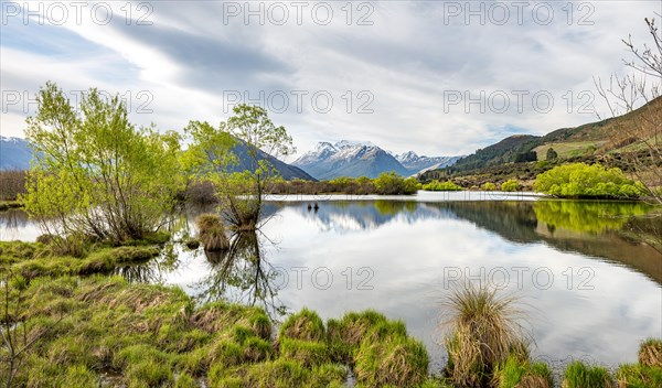 Mountains reflected in the lake