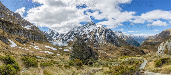 View of Route Burn Valley with hiking trail