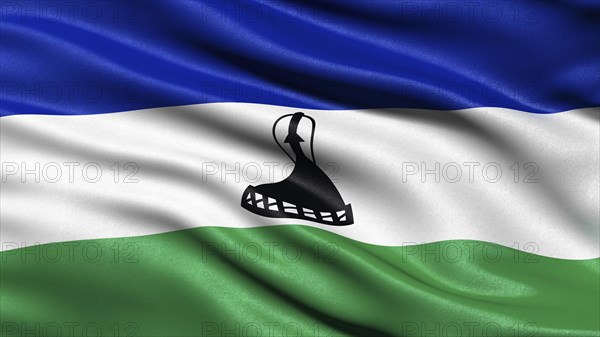 Flag of the Kingdom of Lesotho