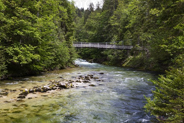 Koppental hiking trail from Obertraun to Bad Aussee along the Koppentraun