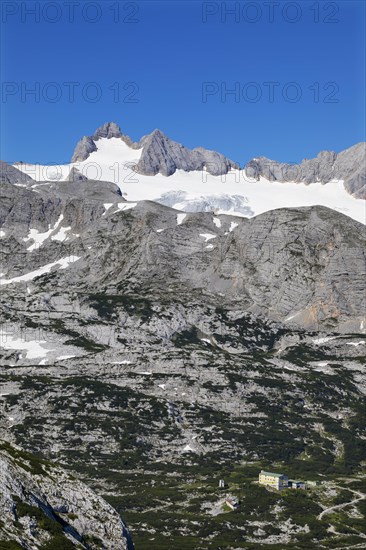 View from the Krippenstein to the Hoher Dachstein