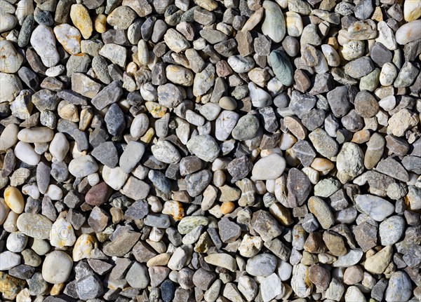Colourful pebbles on the shore of the Mondsee