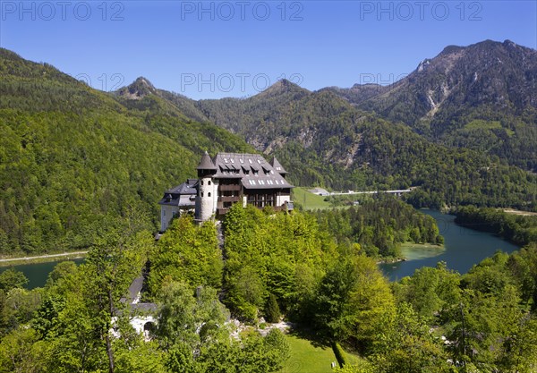 Castle Klaus at the Klaus reservoir