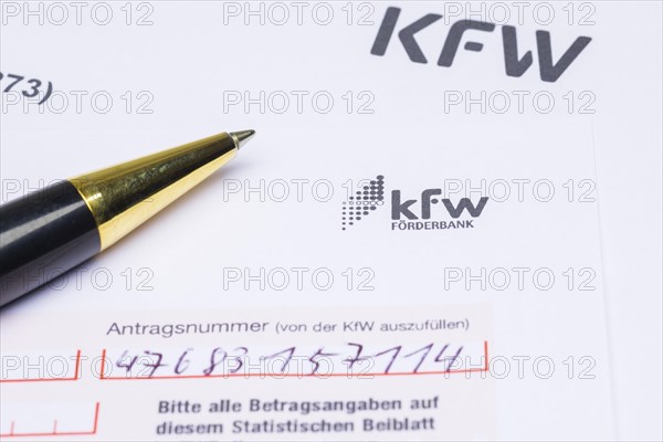 Application form of KfW-Foerderbank